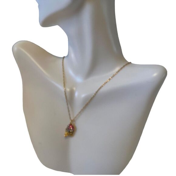 Kate Spade Ice Creme Sundae Gold Toned Pendant Necklace. - Picture 5 of 5